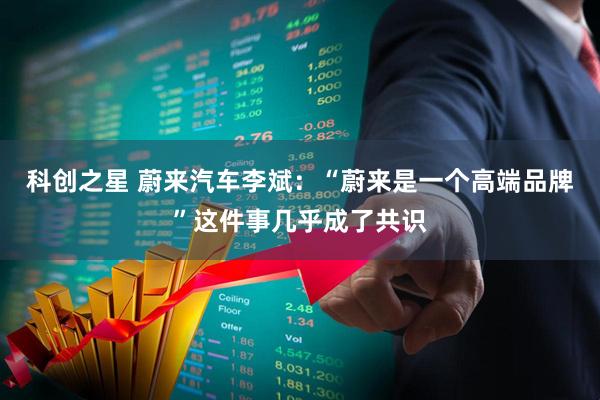 科创之星 蔚来汽车李斌：“蔚来是一个高端品牌”这件事几乎成了共识