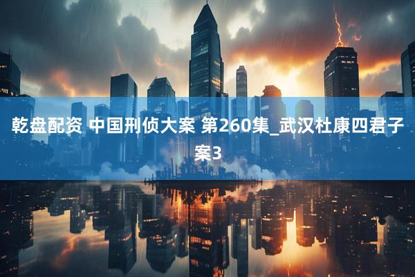 乾盘配资 中国刑侦大案 第260集_武汉杜康四君子案3