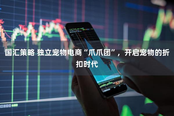 国汇策略 独立宠物电商“爪爪团”，开启宠物的折扣时代