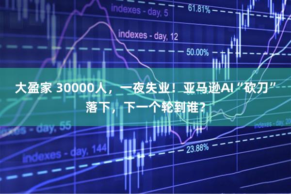 大盈家 30000人，一夜失业！亚马逊AI“砍刀”落下，下一个轮到谁？